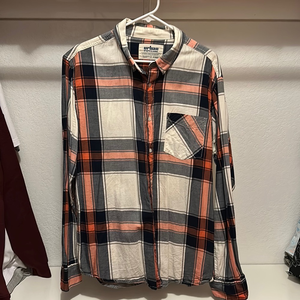 Men's XL Casual Button-down